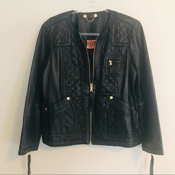 🔶TORY BURCH | XL | Soft Leather Moto - Picture 4 of 16